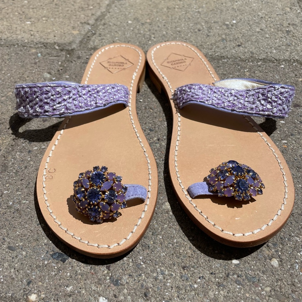 Emanuela Caruso jeweled sandals